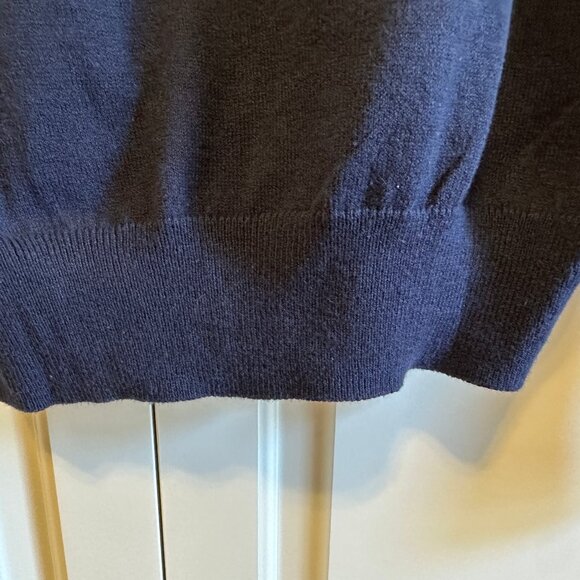 JCREW Cashmere V Neck Sweater - Navy Blue - Picture 10 of 12